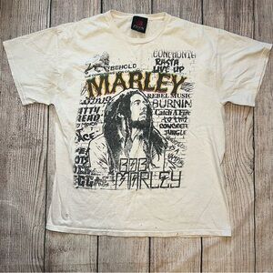 Bob Marley Zion Rootswear Positive Vibration Shirt Reggae Music Mens Large Rasta